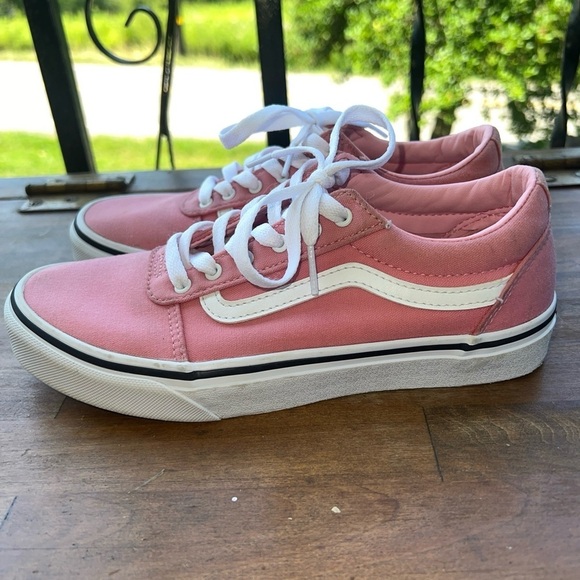 Vans Off The Wall - Girl's Size 5 - Pale Pink Low Skate Shoes - 507698 - Picture 5 of 12